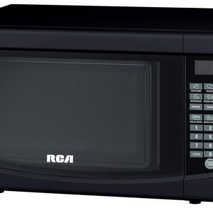 RCA 0.7 Cu. Ft. Microwave Oven - Small Microwave Oven Compact Microwave Ovens for Small Spaces, Countertop, Apartment 700 Watt Microwave - Black