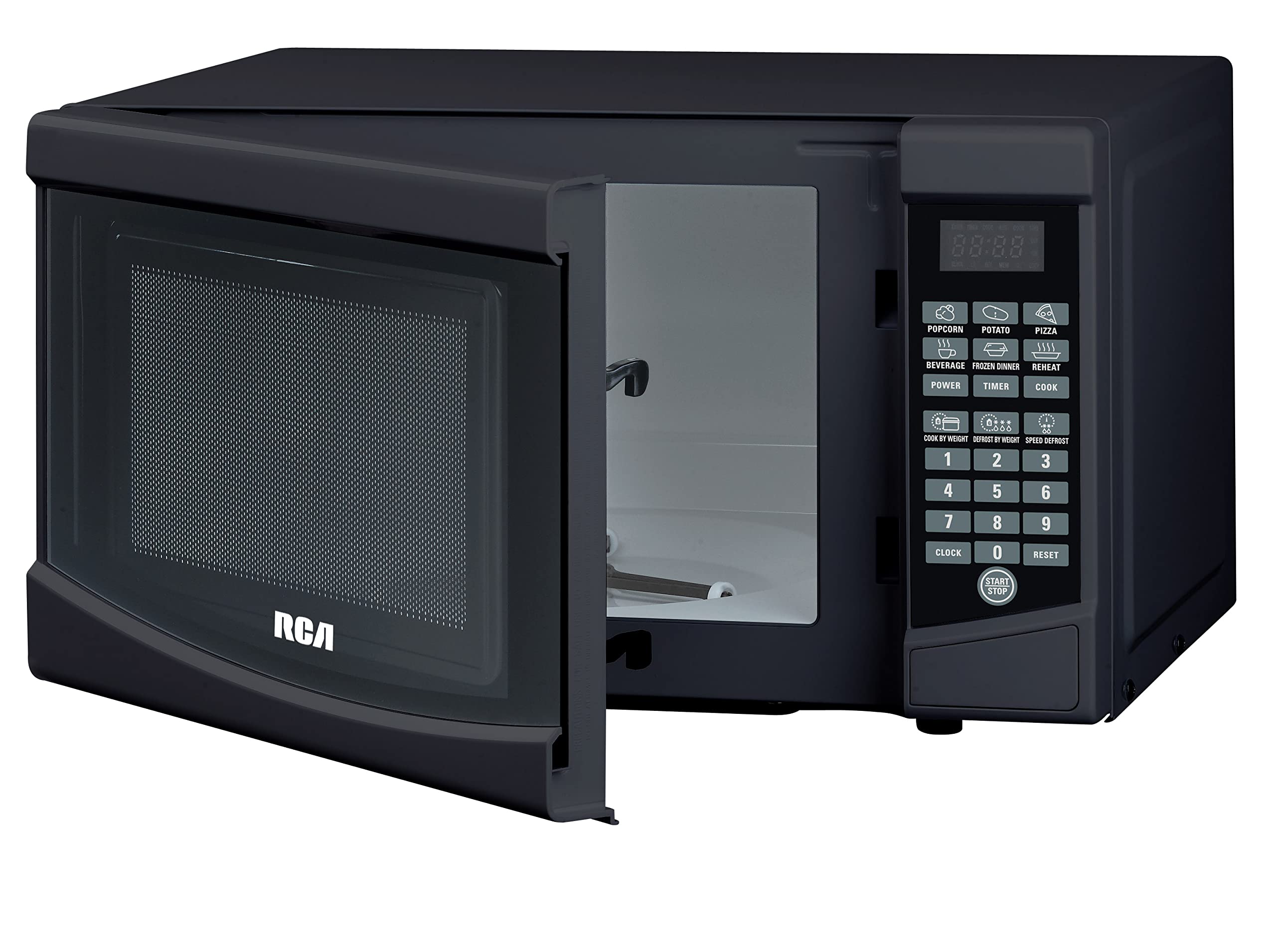 RCA 0.7 Cu. Ft. Microwave Oven - Small Microwave Oven Compact Microwave Ovens for Small Spaces, Countertop, Apartment 700 Watt Microwave - Black