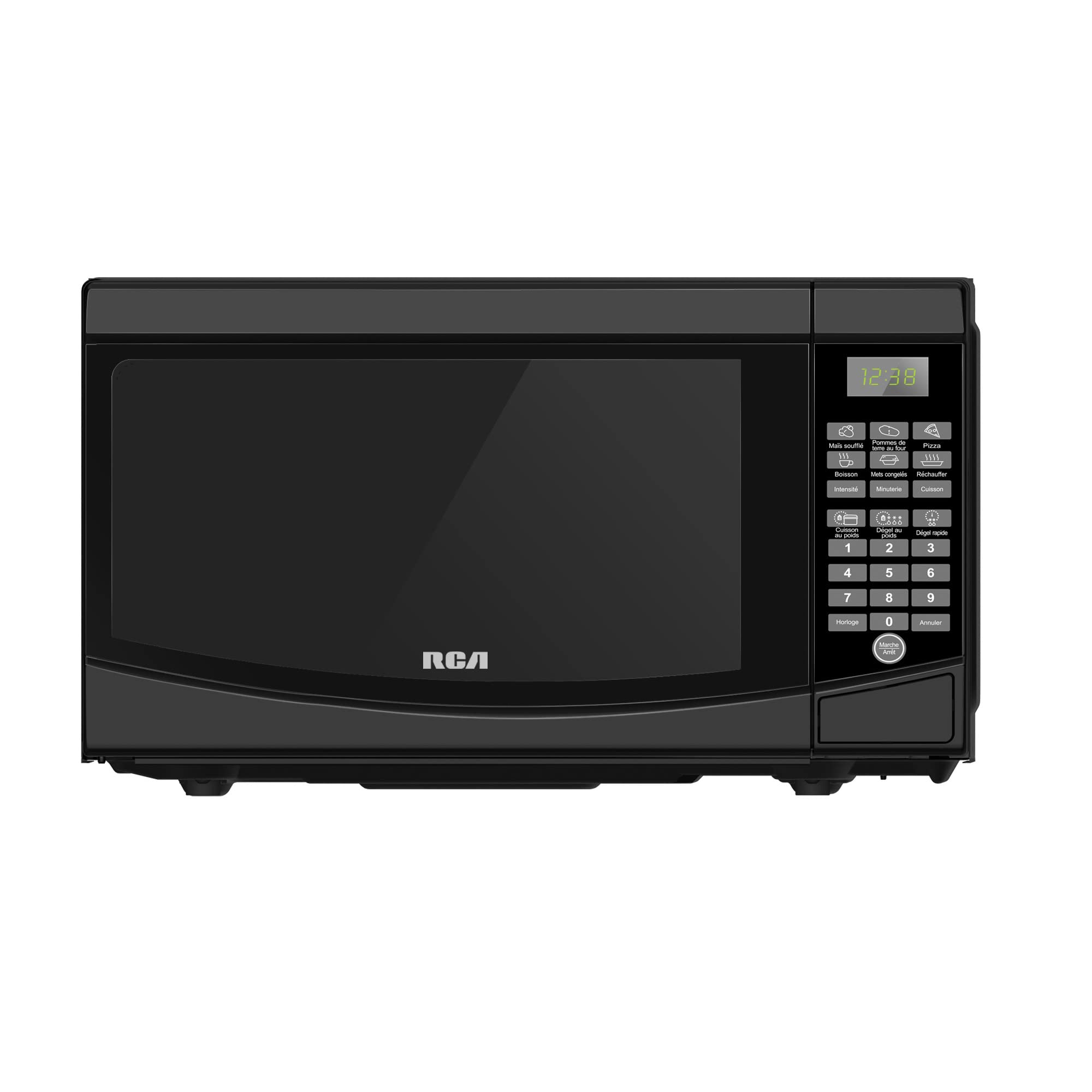 RCA 0.7 Cu. Ft. Microwave Oven - Small Microwave Oven Compact Microwave Ovens for Small Spaces, Countertop, Apartment 700 Watt Microwave - Black