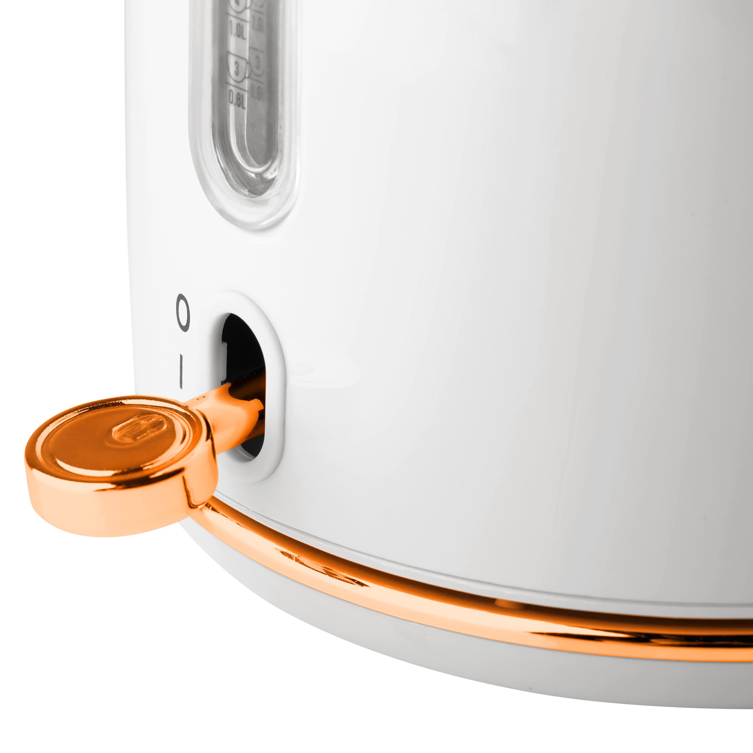 Haden 75089 Heritage 1.7 Liter Stainless Steel Body Countertop Retro Electric Kettle with Auto Shutoff & Dry Boil Protection (Ivory/Copper)