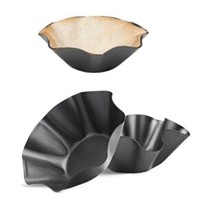 ruvince tortilla maker large-nonstick taco shell maker salad bowl perfect tortilla pan (carbon steel, 8.75")