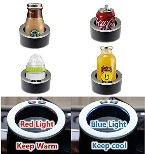 Yesinaly Premium 2-in-1 Car Cup Warmer Cooler Smart Car Cup Mug Holder | Perfect Car Tumbler Holder for Commuter/Road Tripper Holiday Seasonal Present