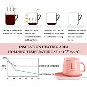 Coffee Mug Warmer, Coffee Warmer for Desk Coffee Cup Warmer Auto Shut Off, Mug Warmer with 3 Temperature Settings, Intelligent Gravity Sensing Coffee Heater, Electric Beverage Warmer for Coffee