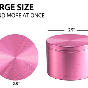 LITDAY Grinder 2.5 inch Pink