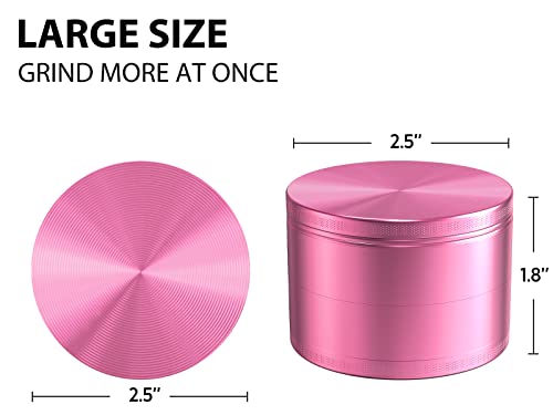 LITDAY Grinder 2.5 inch Pink