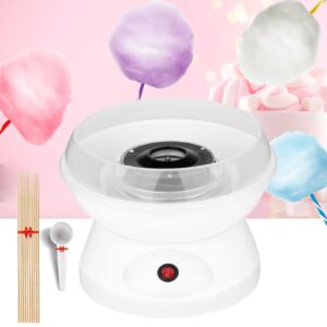 cr party cotton candy maker, homemade portable white cotton candy machine for kids birthday party christmas gift, white-s1
