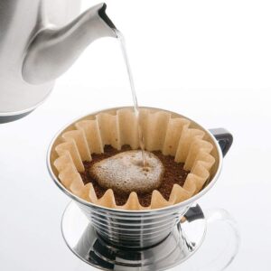 Kalita Wave Series Wave Dripper 155 [For 1 to 2 People] #04151 ,brown (bronze)