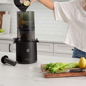 Omega Juicer Easy Clean Slow Masticating Cold Press Vegetable and Fruit Juice Extractor Effortless Series for Batch Juicing with Extra Large Hopper for No-Prep, 68-Ounce Capacity, 150-Watts, Black