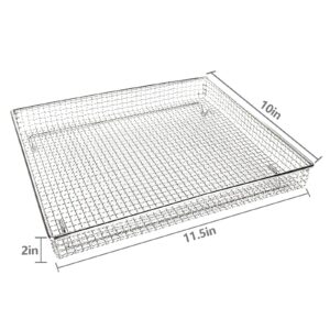 Stainless Steel Baking Tray Pan and Air Fryer Basket (Basket)