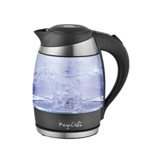 megachef stainless steel light up tea kettle, 1.8l, model 3