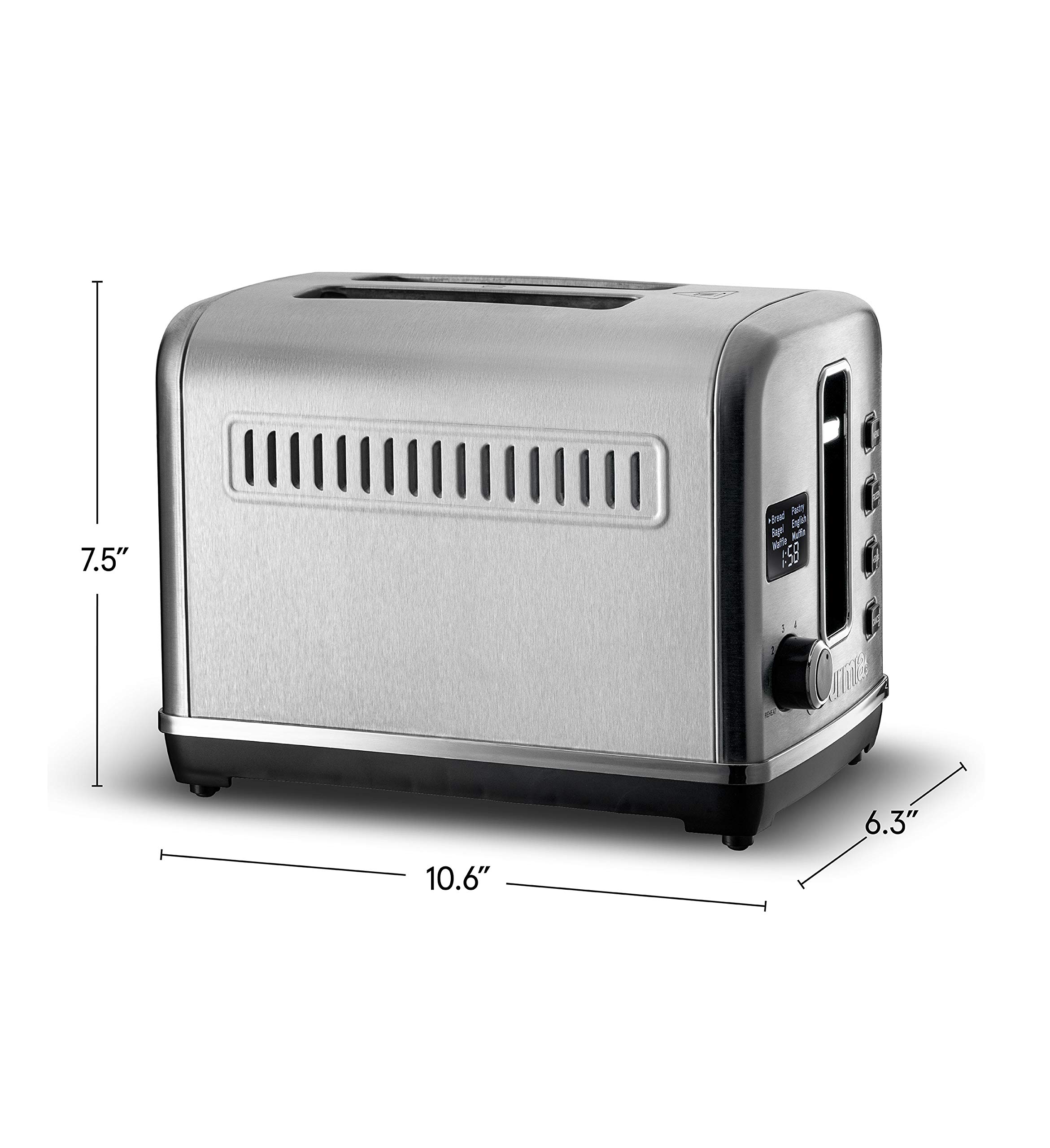 Gourmia GDT2650 Digital Multi-Function Stainless Steel Toaster