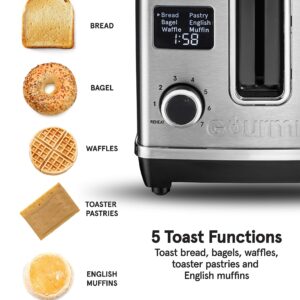 Gourmia GDT2650 Digital Multi-Function Stainless Steel Toaster