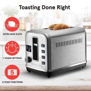 Gourmia GDT2650 Digital Multi-Function Stainless Steel Toaster