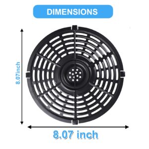 Air fryer Replacement Parts for Ninja AF101 AF161 AF150 Air Fryer, 8.2'' Round Food Grade Air Fryer Grill Pan Grill Plate Crisper Plate Accessories Tray Rack Compatible Ninja Foodie Pressure Cooker