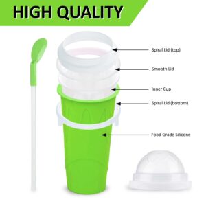 Benlight Slushy Cup | Travel Portable Instant Slushie Maker Cup Double Layer | TIK TOK Quick Frozen Magic Squeeze Cup | Homemade Milk Shake Coca Cola Ice Maker | Slushy Maker Cup for Kids & Family