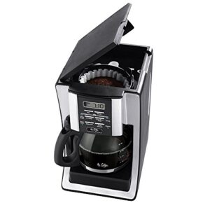 Mr. Coffee 12 Cup Programmable Coffee Maker with Thermal Carafe Option, Chrome