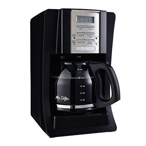 Mr. Coffee 12 Cup Programmable Coffee Maker with Thermal Carafe Option, Chrome