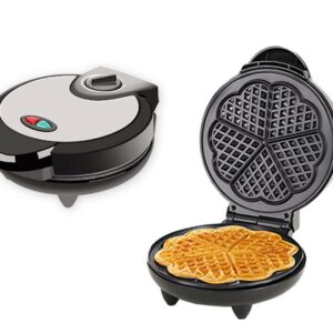 Waffle Maker 9“ Non-Stick Waffler Iron Stuffler Stuffed Wafflera 1200W Adjustable Browning Control, Electric Baker Makes Thick, Fluffy Waffles, Kitchen Essential for Breakfast