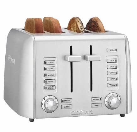 Cuisinart RBT-1350PCFR 4 Slice Metal Toaster (Renewed)