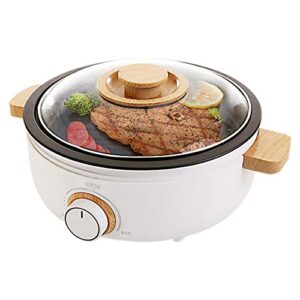 Sonya High End Multi-Functional Non Stick 3 L Electric Shabu shabu Hot Pot 4-in-1 Super Cooker, Bonus BBQ Grill Pan SYHP-2B