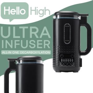 Hello High - Ultra Infuser - All in One Decarboxylator, Butter Maker and Oil Infuser Machine, Best for All Types of Herbal Infusions, Can Easily Infuse 1-3 Cups, Available with 4 Stick Butter Mold