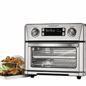 Cuisinart CTOA-130PC2 Digital Model Airfryer Toaster Oven, 0.6 cu ft, Silver