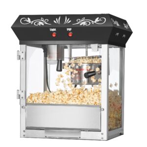 great northern popcorn black 6 oz. ounce foundation old-fashioned movie theater style popcorn popper