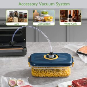 Vacuum Sealer Machine, Automatic Vacuum Sealer Machine with 5-in-1 Easy Options, Vacuum Sealer for Food with 10pcs Vacuum Seal Bags