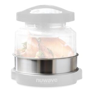 Nuwave Oven Pro Plus Stainless Steel 3” Extender Ring– Compatible With Nuwave Oven Pro Plus Models