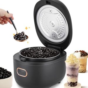 YJINGRUI Boba Cooker Boba Pot 5L Automatic Pearl Tapioca Cooker for Boba Tea & Bubble Tea & Milk Tea Touchscreen 110V