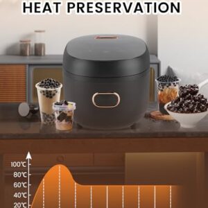 YJINGRUI Boba Cooker Boba Pot 5L Automatic Pearl Tapioca Cooker for Boba Tea & Bubble Tea & Milk Tea Touchscreen 110V