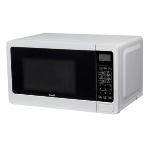 Avanti MT7V0W Microwave Oven 700-Watts Compact with 6 Pre Cooking Settings, Speed Defrost, Electronic Control Panel and Glass Turntable, White