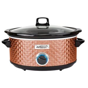 brentwood select slow cooker, 7 quart, copper