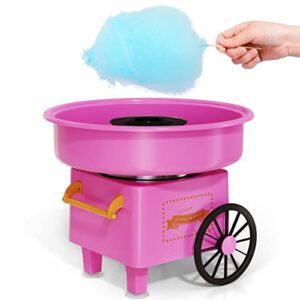 zrvtm cotton candy machine - cotton candy sugar floss maker for kids, homemade candy sweets for birthday parties
