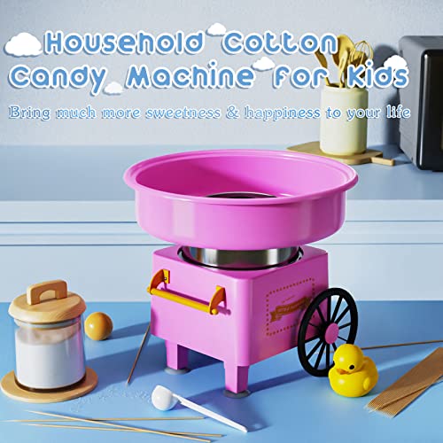 ZRVTM Cotton Candy Machine - Cotton Candy Sugar Floss Maker for Kids, Homemade Candy Sweets for Birthday Parties