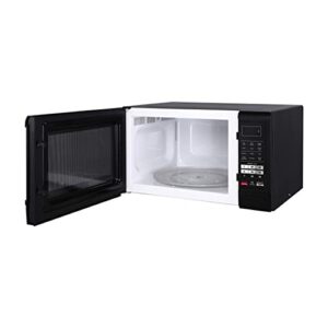 Magic Chef MCM1611B Countertop Microwave Oven, Standard Kitchen Microwave with Push-Button Door, 1,100 Watts, 1.6 Cubic Feet, Black