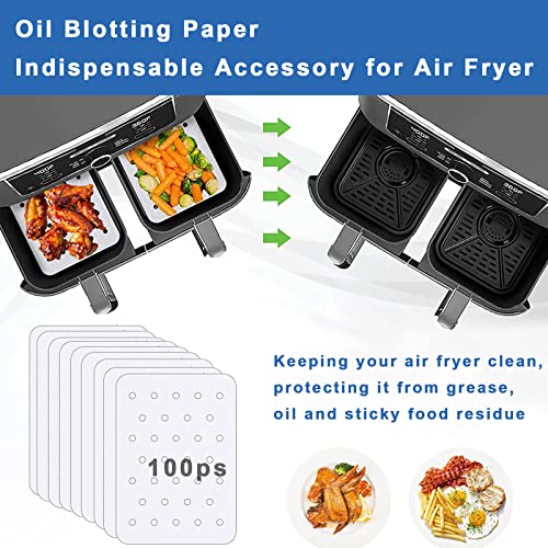 RichHomie Dual Zone Air Fryer Accessories for Ninja, 12 Pcs Dual Air Fryer Accessories Set Suitable for Ninja Dual Air Fryer DZ201 8 Quart or Larger Dual Air Fryers Oven