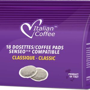 Italian Coffee For Espresso Lovers Italian Coffee pads compatible with Senseo machines (Classic, 54 pads)