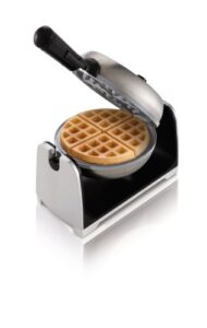 oster titanium infused duraceramic flip waffle maker, stainless steel (ckstwfbf22-teco)