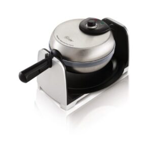 Oster Titanium Infused DuraCeramic Flip Waffle Maker, Stainless Steel (CKSTWFBF22-TECO)