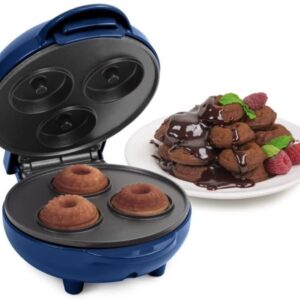 Nostalgia MyMini Lava & Bundt Cake Maker-mini breads, mini muffins, compact size (Navy)