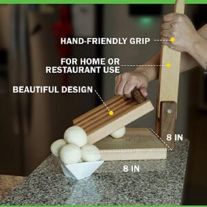 PAP Products Wooden Tortilla Press Maker 8 Inch with Tortilla WARMER, Prensa Para Tortillas, Tortillera, Manual Dough Presser for Tortillas, Dumpling, Roti, Chapati, Empanadas.