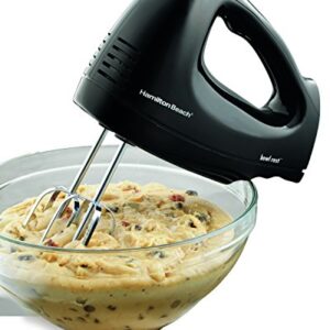 Hamilton Beach Hand Mixer with Snap-on Case, Black