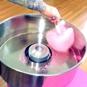 PartyHut Compact Commercial Cotton Candy Machine Party Candy Floss Maker Pink