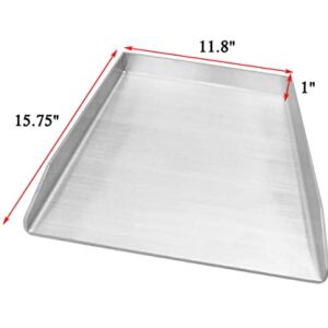 Shengyongh 15.75 inch Stainless Steel Griddle Pan for Outdoor Grill Stove Cooking