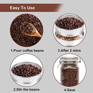 WISSXOER Coffee Bean cooler Electric Coffee Roasting Cooling Machine High Capacity 500G Double layer Collect Coffee Chaff (500g Black)