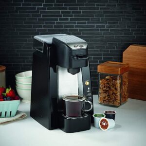 Mr. Coffee BVMC-SC500-2 Single-Serve K-Cup Coffee Maker, Black with Silver Panel