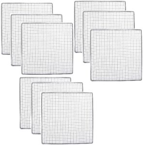 9 stainless steel trays compatible with excalibur dehydrator replacement upgrade food shelf mesh screen by bright kitchen (9 trays)