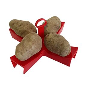 Microwave Baked Potato Maker BPA Free Plastic Cook Up to 4 Potatoes in Minutes