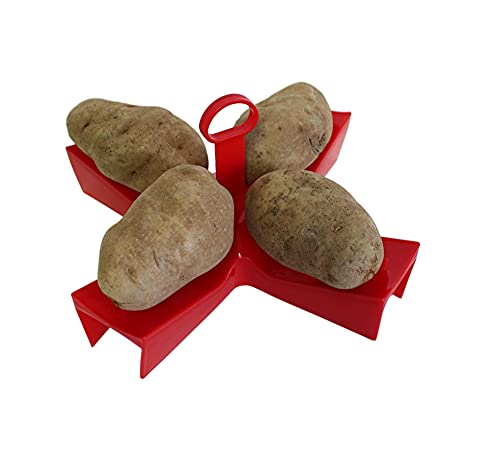 Microwave Baked Potato Maker BPA Free Plastic Cook Up to 4 Potatoes in Minutes